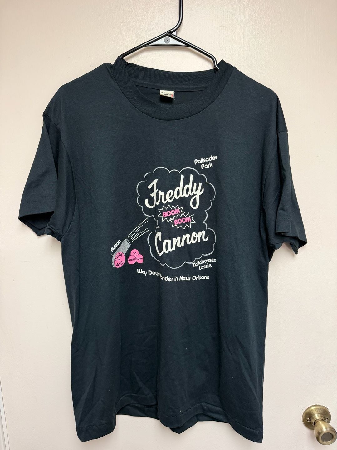 Vintage Freddy Cannon Rock 'N Roll Palisades Park Graphic T-Shirt